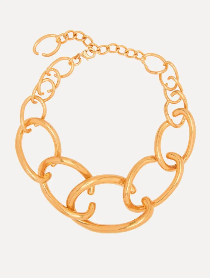 Women Necklaces Oscar De La Renta O ChainLink Necklace Gold