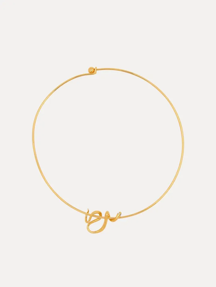 Women Necklaces Oscar De La Renta Snake Necklace Gold
