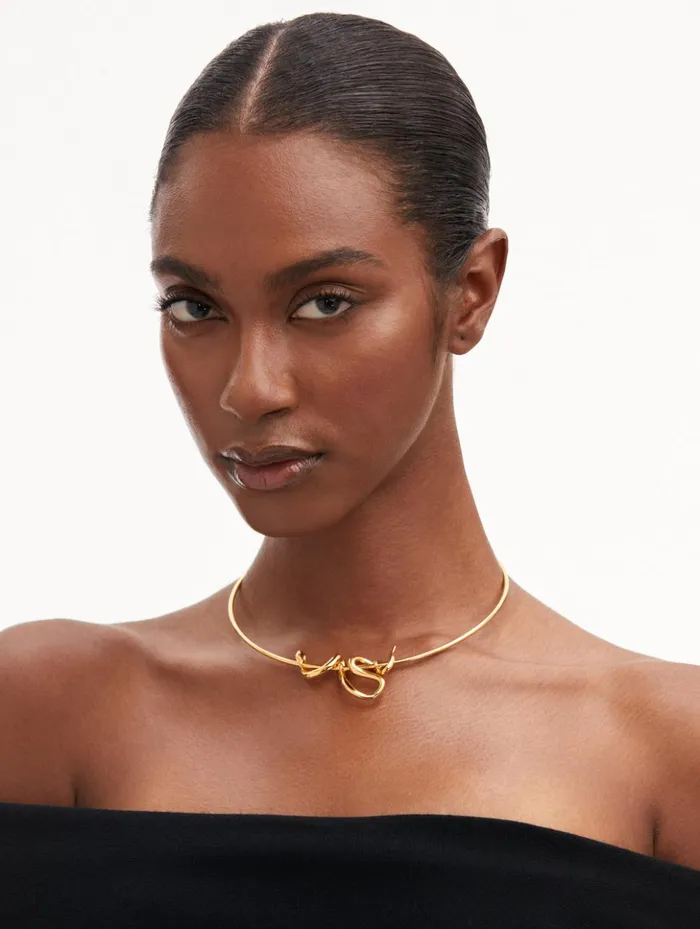 Women Necklaces Oscar De La Renta Snake Necklace Gold Women Necklaces Oscar De La Renta Snake Necklace Gold