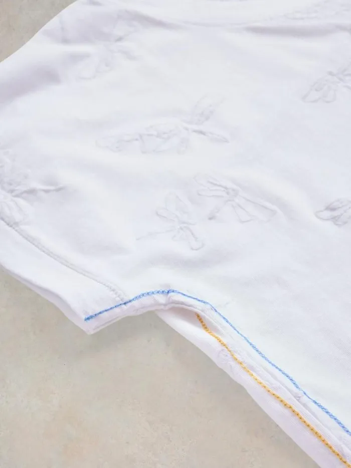 Women NELLY NOTCH NECK EMBROIDERED TEE Brilliant White White Stuff Tops and Tees Women NELLY NOTCH NECK EMBROIDERED TEE Brilliant White White Stuff Tops and Tees