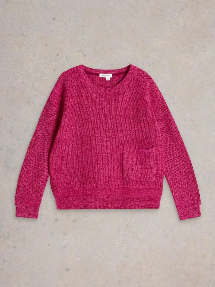 Women NORTHBANK JUMPER Pink Multi White Stuff Knitwear