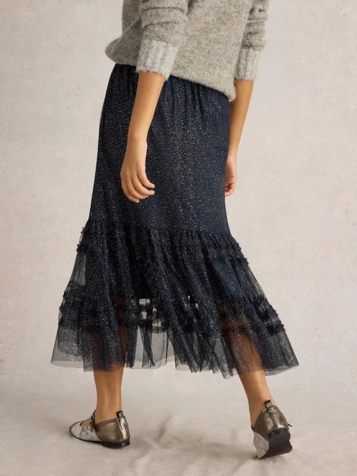 Women Nova Tulle Sparkle Skirt Navy Multi White Stuff Skirts Women Nova Tulle Sparkle Skirt Navy Multi White Stuff Skirts