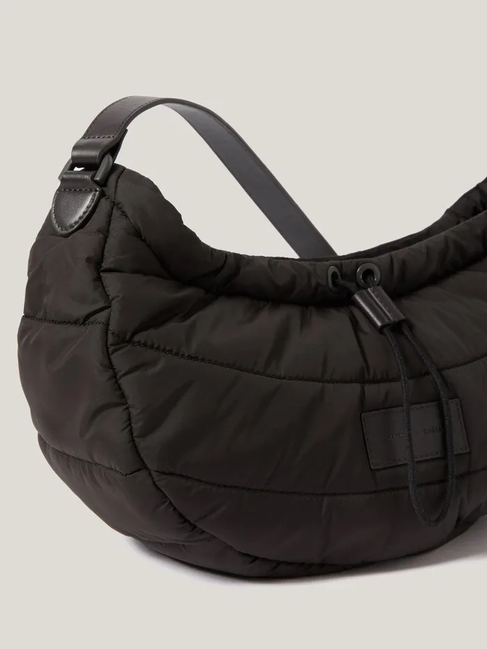 Women Nylon Drawstring Crossbody Chocolate Jigsaw Bags