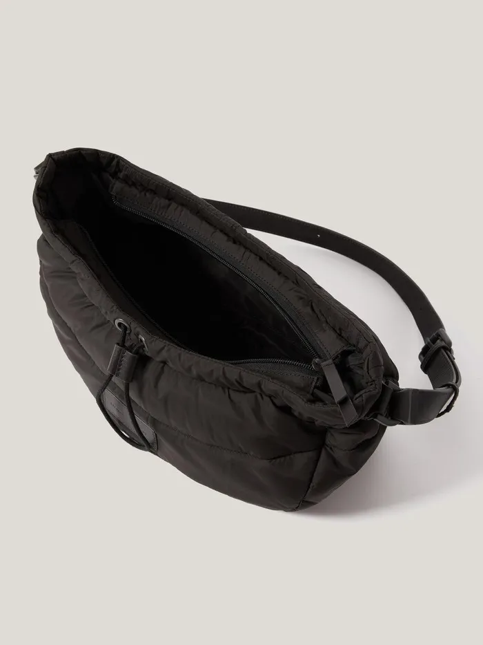 Women Nylon Drawstring Crossbody Chocolate Jigsaw Bags