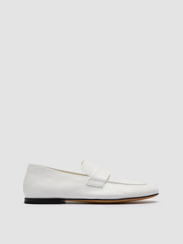 Women Officine Creative Footwear BLAIR 001 White Leather Loafers