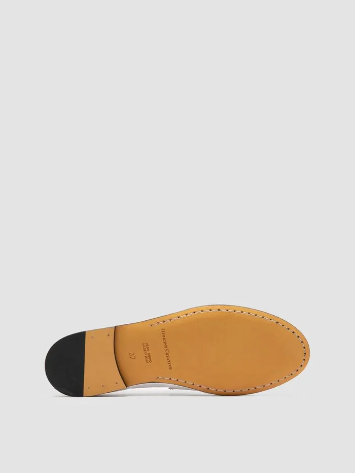 Women Officine Creative Footwear BLAIR 001 White Leather Loafers Women Officine Creative Footwear BLAIR 001 White Leather Loafers