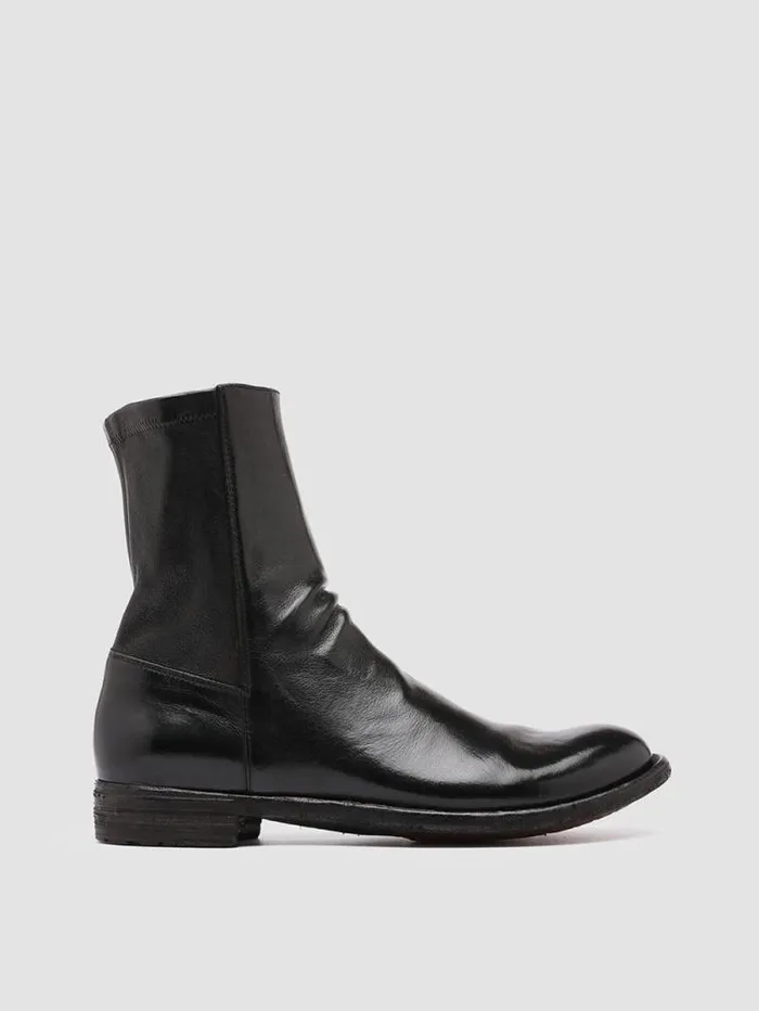 Women Officine Creative Footwear LEXIKON 135 Black Leather Booties