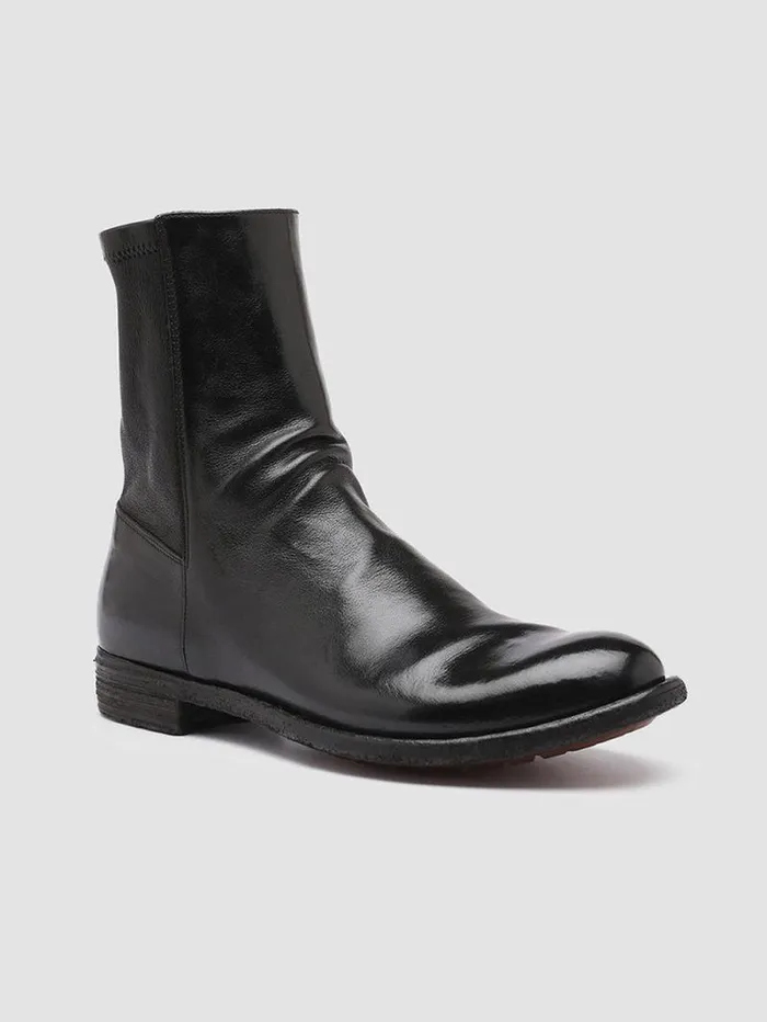 Women Officine Creative Footwear LEXIKON 135 Black Leather Booties Women Officine Creative Footwear LEXIKON 135 Black Leather Booties