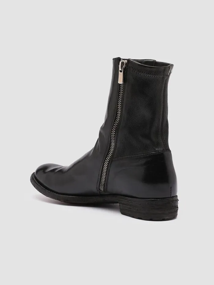 Women Officine Creative Footwear LEXIKON 135 Black Leather Booties Women Officine Creative Footwear LEXIKON 135 Black Leather Booties