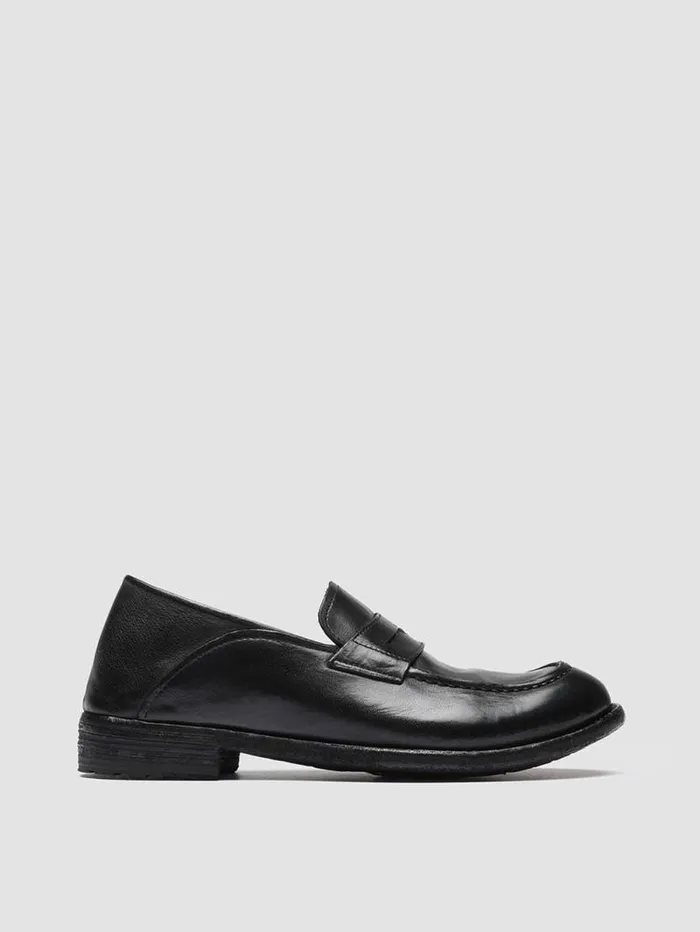 Women Officine Creative Footwear LEXIKON 140 Black Leather Penny Loafers