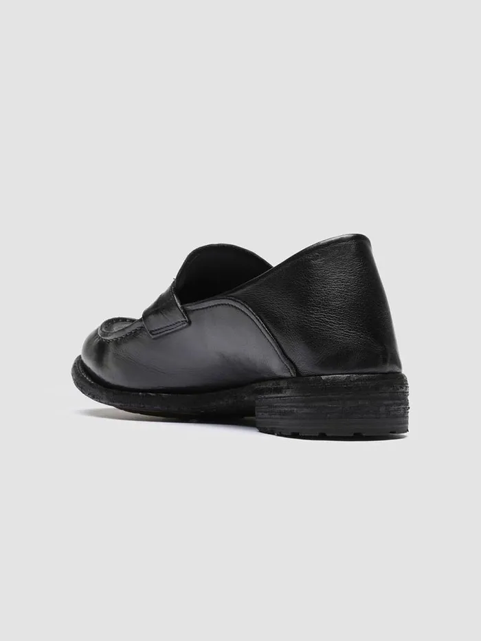 Women Officine Creative Footwear LEXIKON 140 Black Leather Penny Loafers