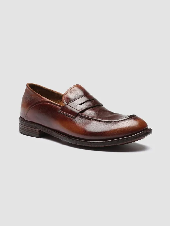 Women Officine Creative Footwear LEXIKON 140 Tabacco Leather Penny Loafers Women Officine Creative Footwear LEXIKON 140 Tabacco Leather Penny Loafers