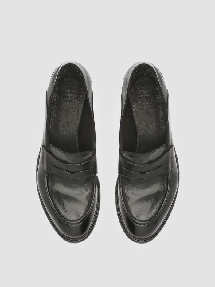 Women Officine Creative Footwear LEXIKON 516 Black Leather Loafers