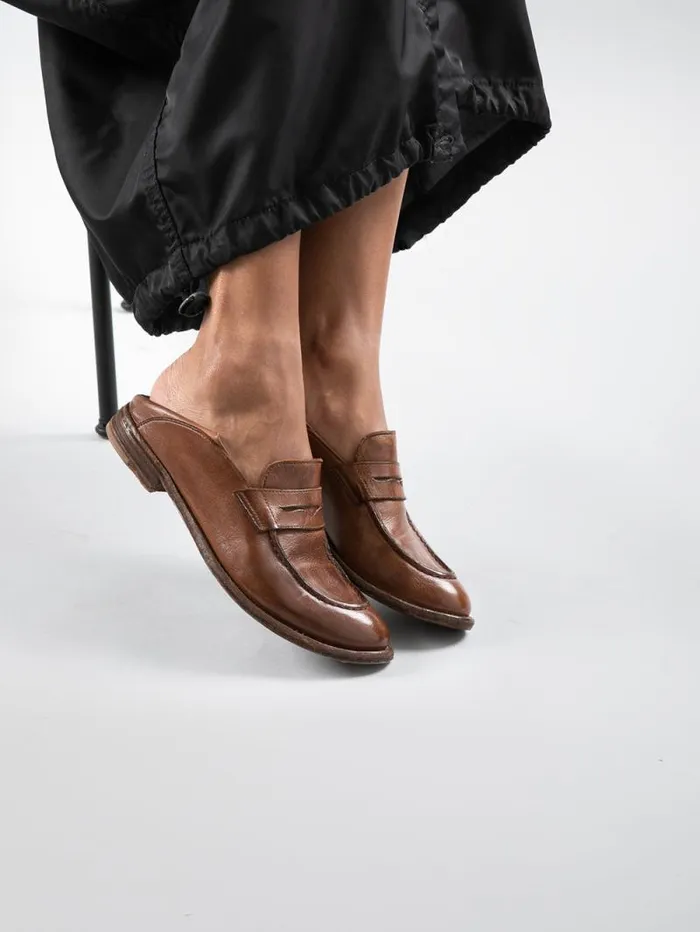 Women Officine Creative Footwear LEXIKON 516 White Leather Penny Loafers Women Officine Creative Footwear LEXIKON 516 White Leather Penny Loafers
