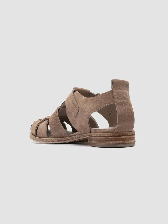 Women Officine Creative Footwear LEXIKON 536 Taupe Suede Sandals Women Officine Creative Footwear LEXIKON 536 Taupe Suede Sandals
