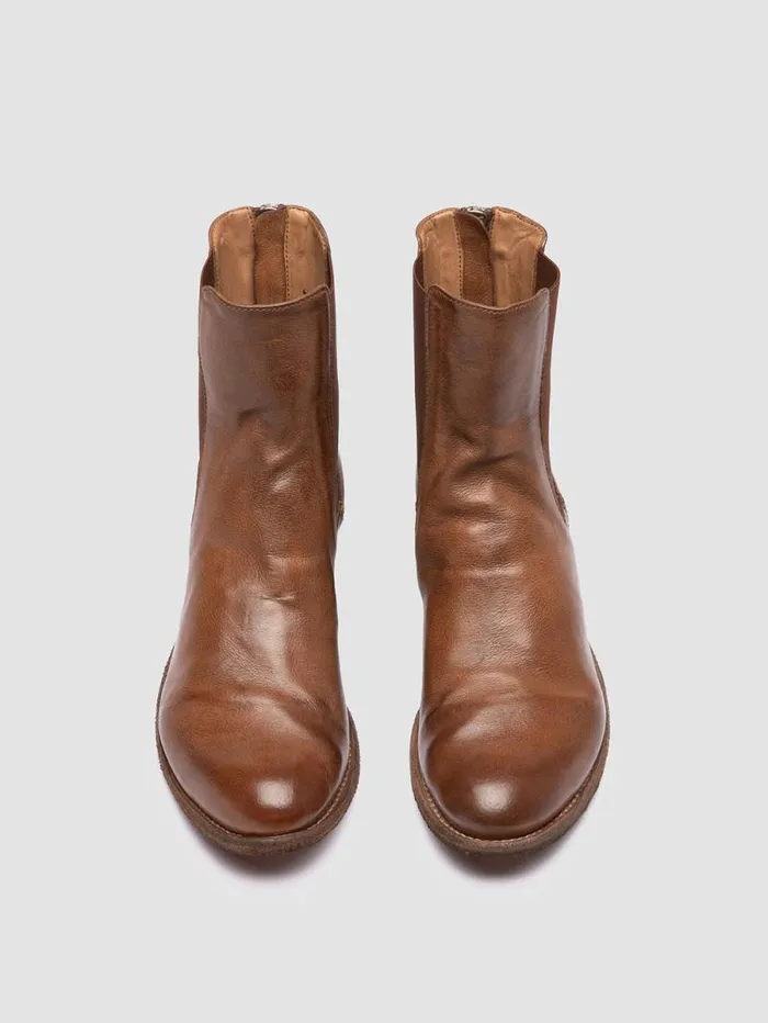 Women Officine Creative Footwear LEXIKON 551 Brown Leather Zipped Boots Women Officine Creative Footwear LEXIKON 551 Brown Leather Zipped Boots