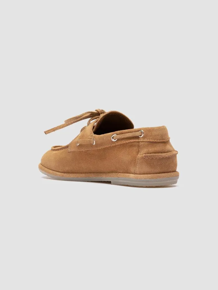 Women Officine Creative Footwear LOVE 101 Beige Suede Boat Shoes Women Officine Creative Footwear LOVE 101 Beige Suede Boat Shoes