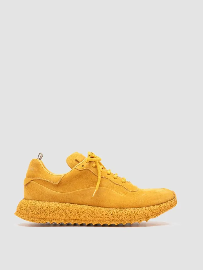 Women Officine Creative Footwear RACE RUBREX 103 Yellow Suede Low Top Sneakers