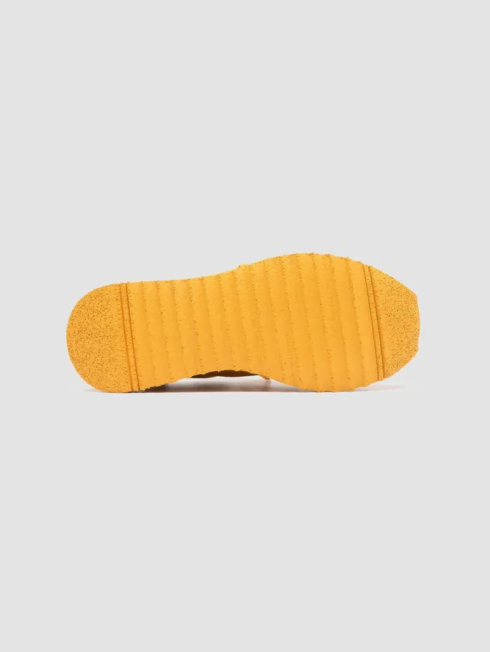 Women Officine Creative Footwear RACE RUBREX 103 Yellow Suede Low Top Sneakers