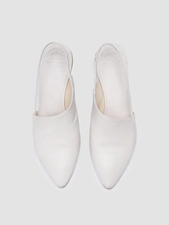 Women Officine Creative Footwear SALLY 029 White Slingback Sandals Women Officine Creative Footwear SALLY 029 White Slingback Sandals