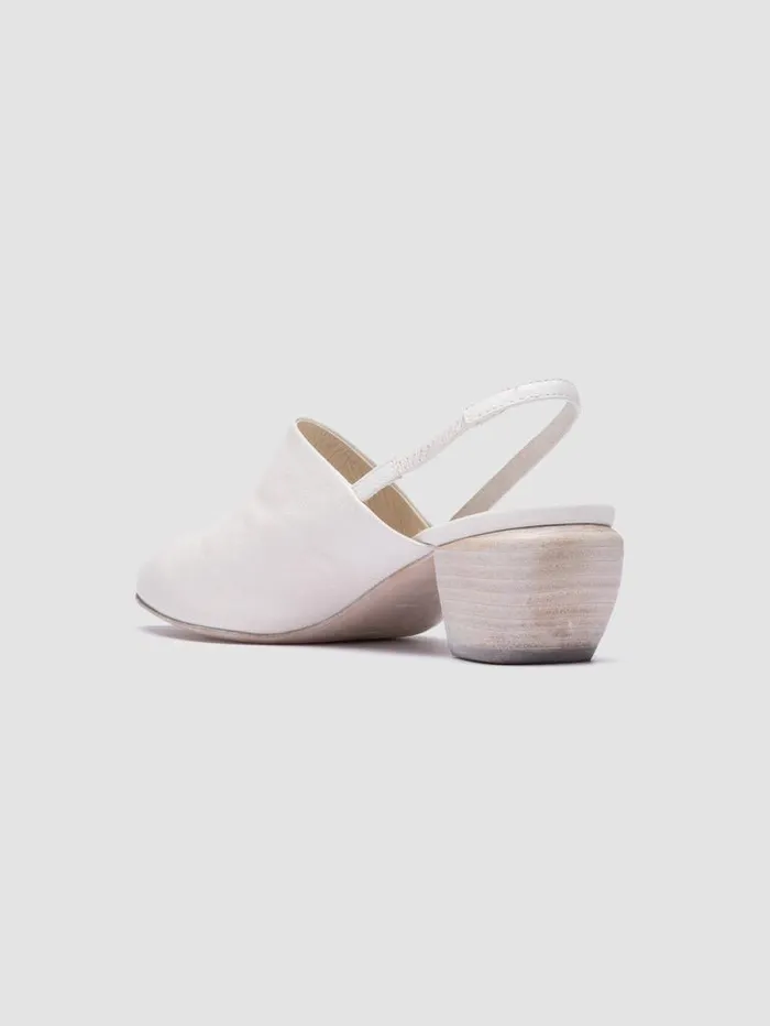 Women Officine Creative Footwear SALLY 029 White Slingback Sandals Women Officine Creative Footwear SALLY 029 White Slingback Sandals