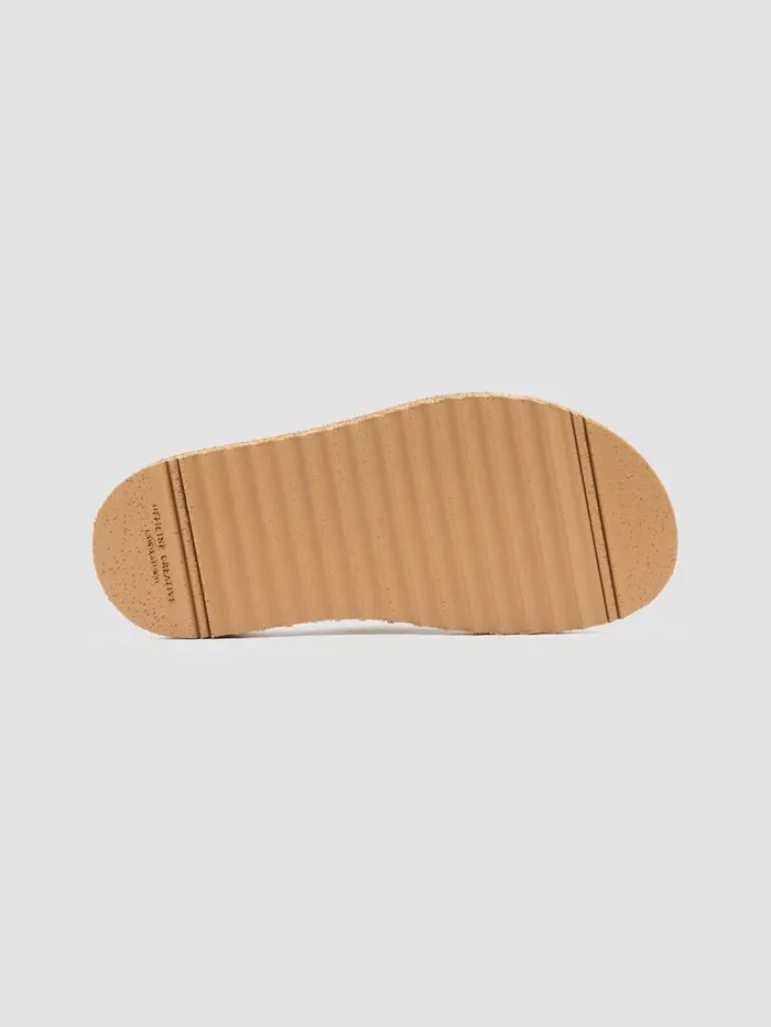 Women Officine Creative Footwear SANDS 106 Brown Suede Slide Sandals Women Officine Creative Footwear SANDS 106 Brown Suede Slide Sandals