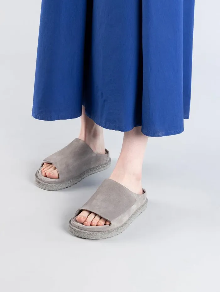 Women Officine Creative Footwear SANDS 106 Brown Suede Slide Sandals Women Officine Creative Footwear SANDS 106 Brown Suede Slide Sandals