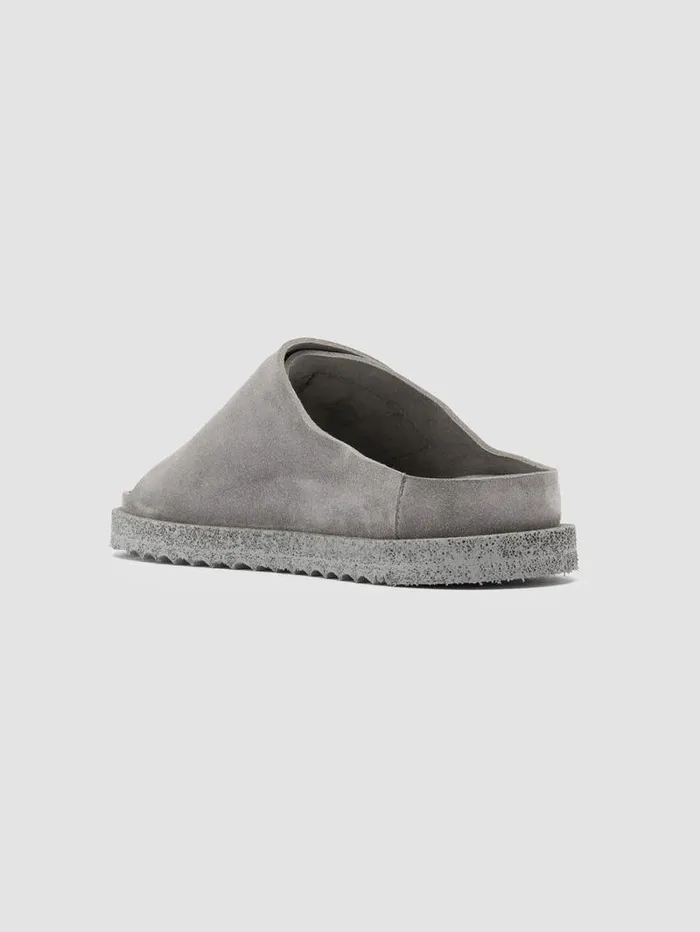 Women Officine Creative Footwear SANDS 106 Gray Suede Slide Sandals