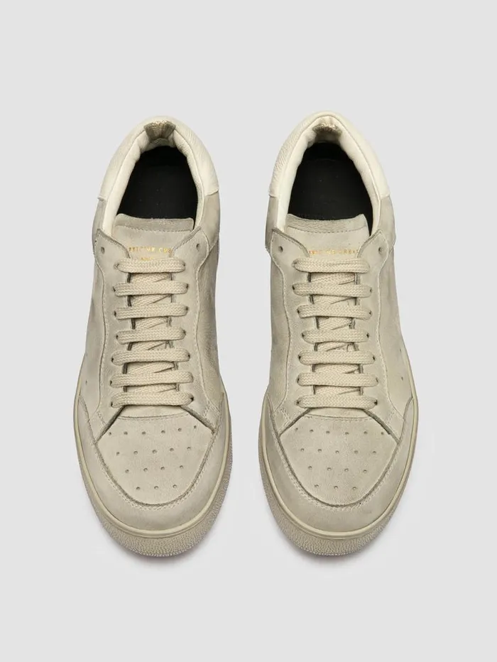 Women Officine Creative Footwear THE ANSWER 107 Off White Nubuck Low Top Sneakers Women Officine Creative Footwear THE ANSWER 107 Off White Nubuck Low Top Sneakers