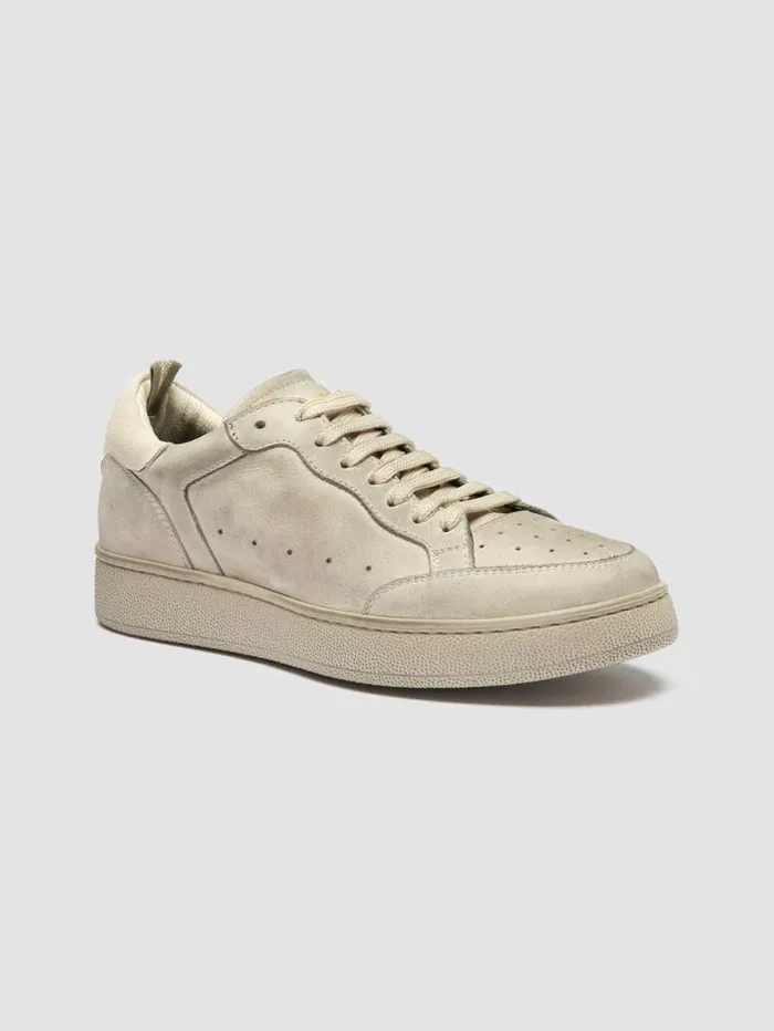 Women Officine Creative Footwear THE ANSWER 107 Off White Nubuck Low Top Sneakers Women Officine Creative Footwear THE ANSWER 107 Off White Nubuck Low Top Sneakers