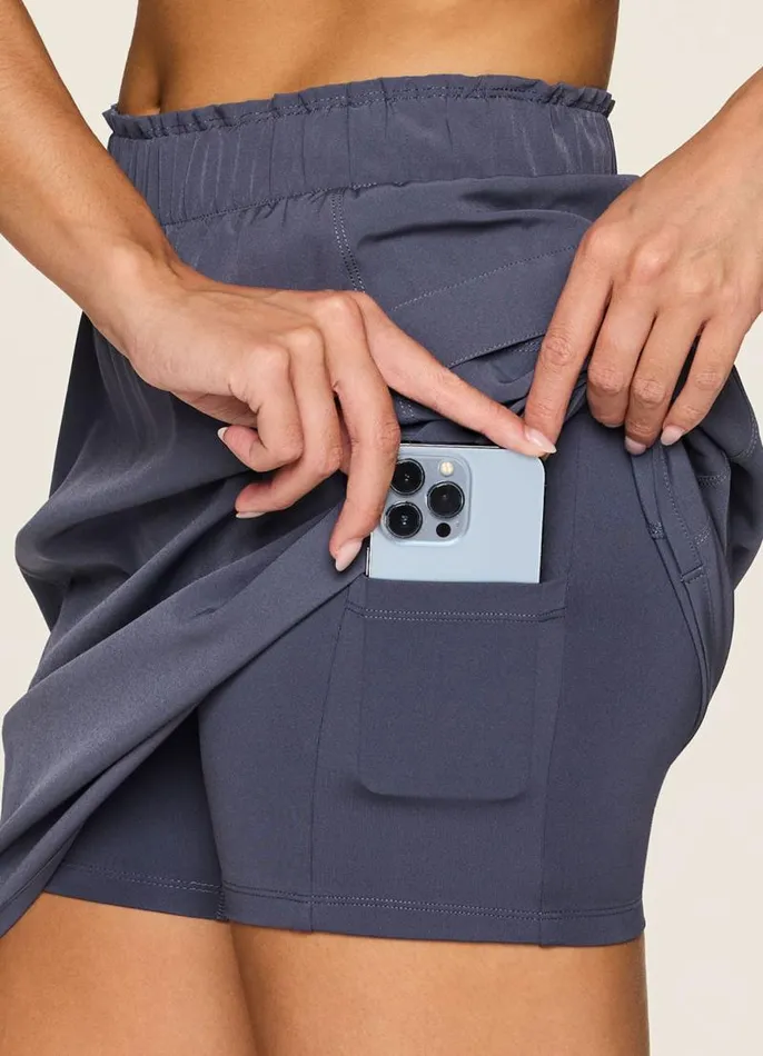 Women On Course 19034 Skort Smoke Blue RBX Active Skorts