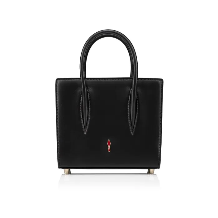 Women Paloma Mini Top Handle Bag 8211 Veau Velours Calf Leather And Lucky Embroidery 8211 Black Christian Louboutin Shoulder Bags