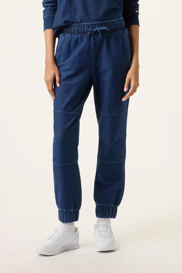 Women Pants and Shorts Fila Denim Joggers 401 Indigo Blue