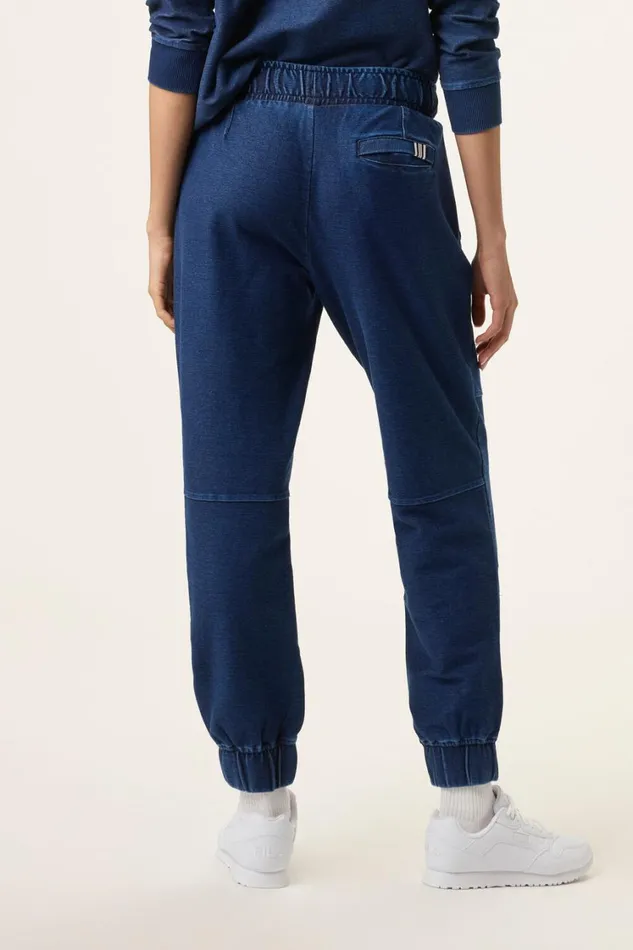 Women Pants and Shorts Fila Denim Joggers 401 Indigo Blue