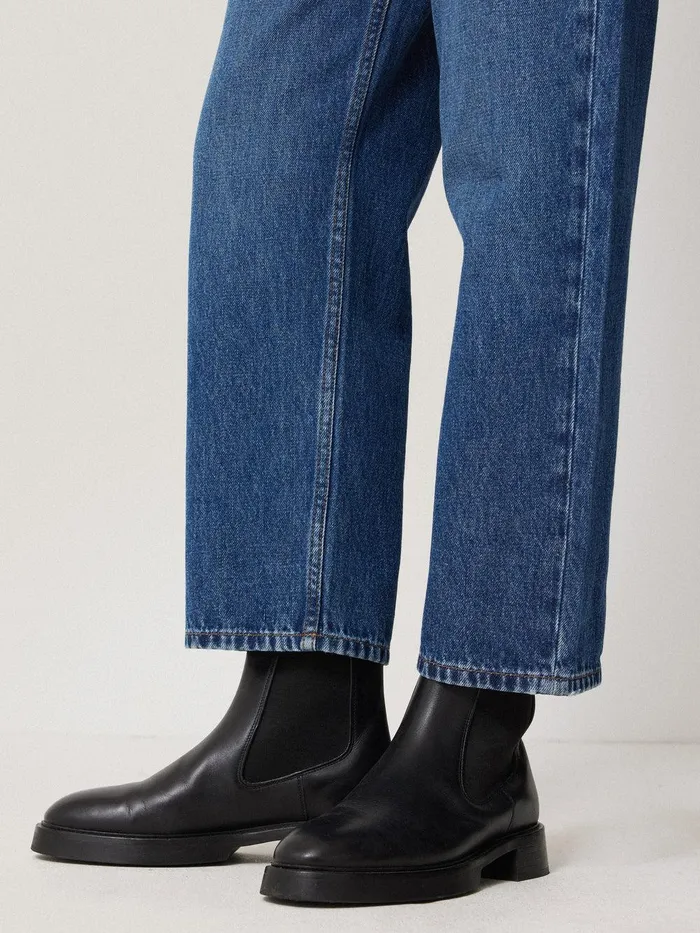 Women Pembridge Leather Chelsea Boot Black Jigsaw Boots