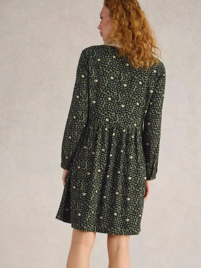 Women Penelope Dress Green Print White Stuff Dresses Women Penelope Dress Green Print White Stuff Dresses