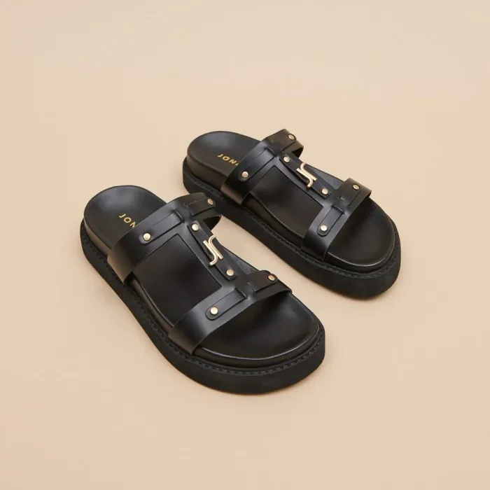 Women Platform Sandals Black JONAK Sandals