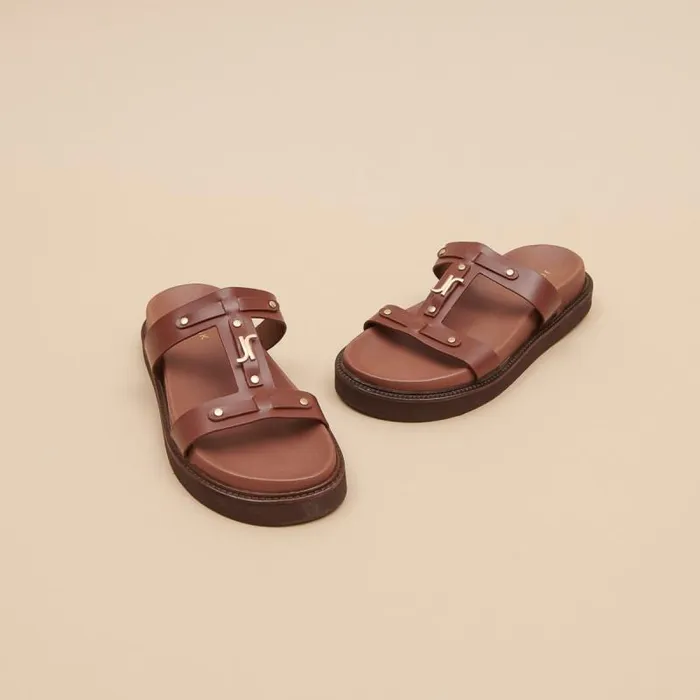 Women Platform Sandals Brown JONAK Sandals