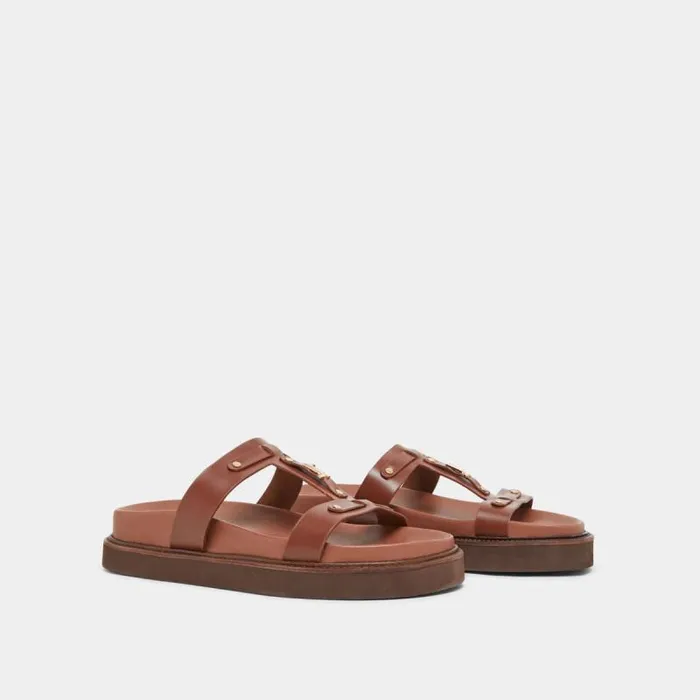 Women Platform Sandals Brown JONAK Sandals