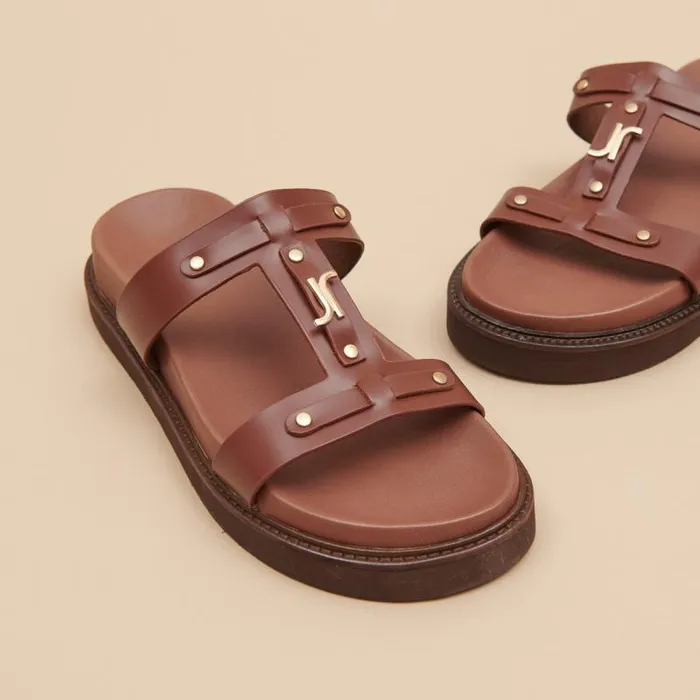 Women Platform Sandals Brown JONAK Sandals