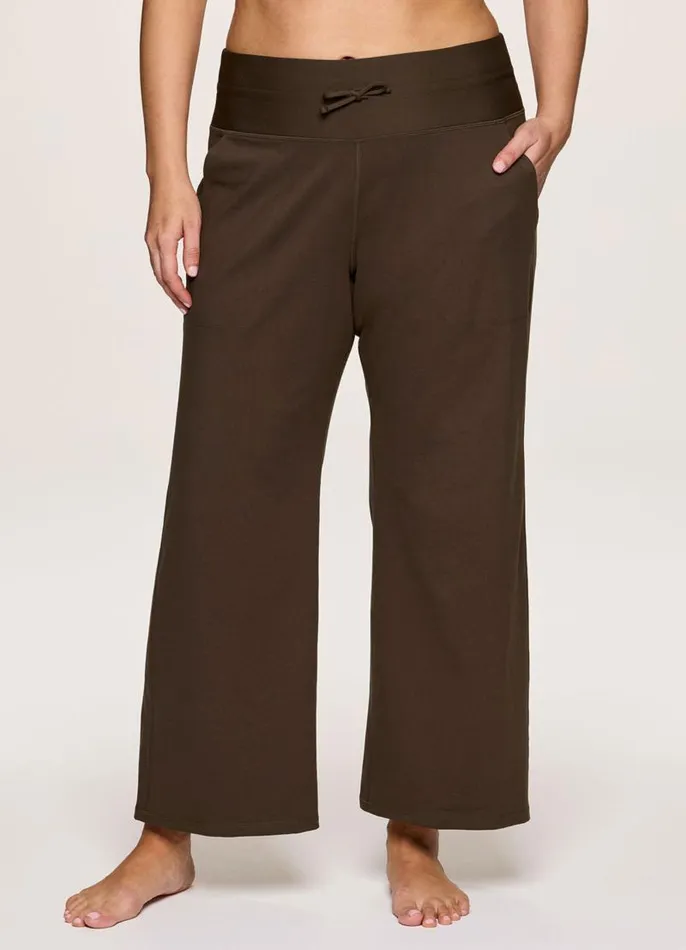 Women Plus Super Soft Everyday Wide Leg Pant Walnut RBX Active Pants