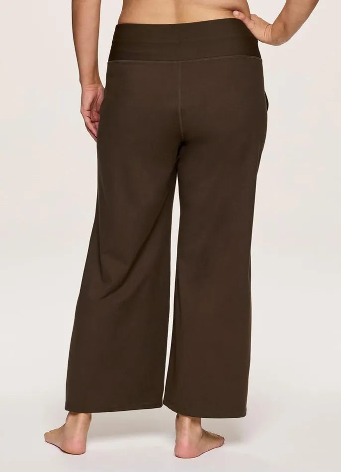 Women Plus Super Soft Everyday Wide Leg Pant Walnut RBX Active Pants