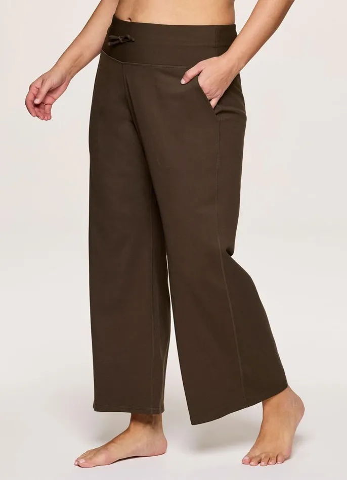 Women Plus Super Soft Everyday Wide Leg Pant Walnut RBX Active Pants