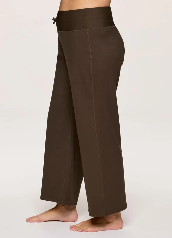 Women Plus Super Soft Everyday Wide Leg Pant Walnut RBX Active Pants