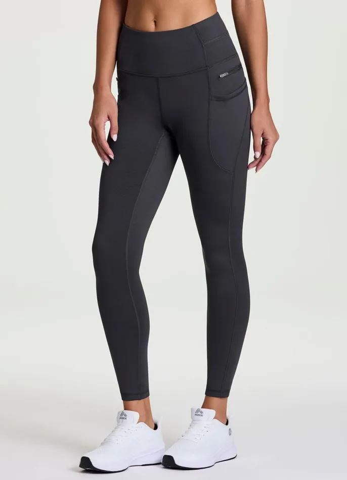 Women Prime Hit The Road Fleece Legging Charcoal RBX Active Leggings
