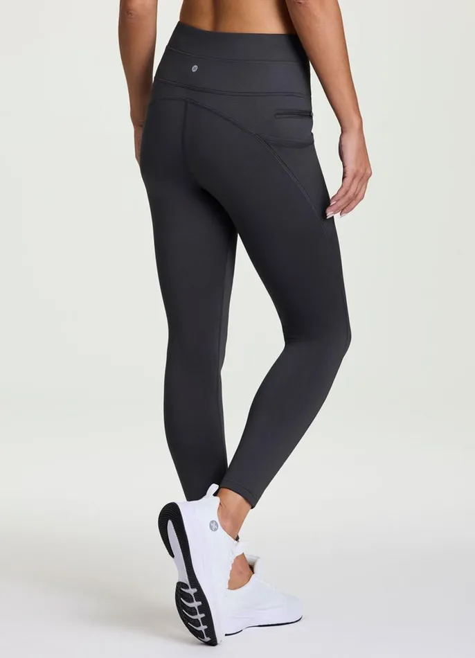 Women Prime Hit The Road Fleece Legging Charcoal RBX Active Leggings
