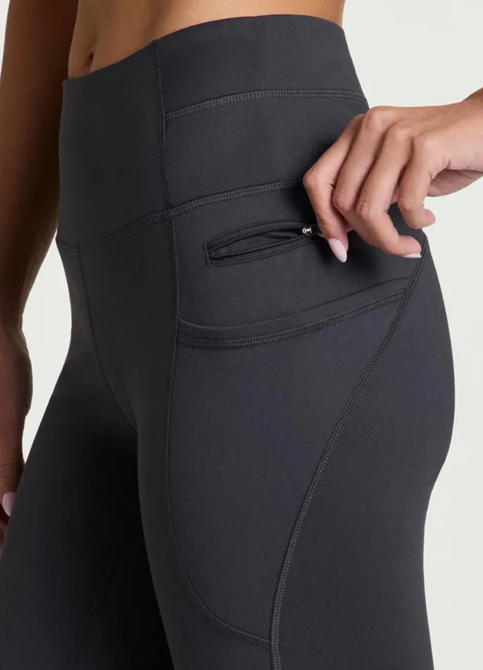 Women Prime Hit The Road Fleece Legging Charcoal RBX Active Leggings