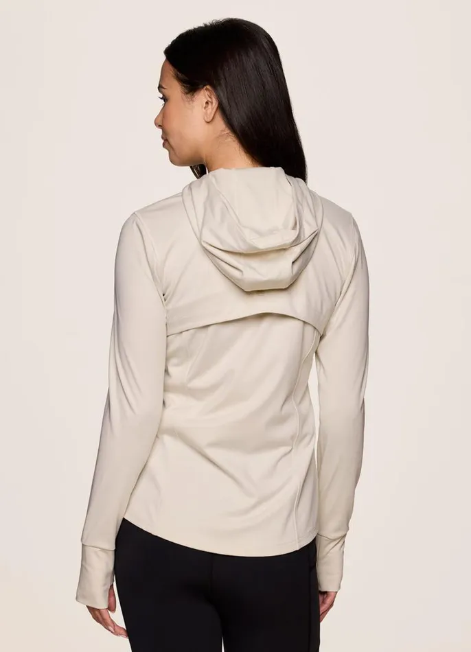 Women Prime Super Soft Hoodie Jacket Oyster RBX Active Jackets