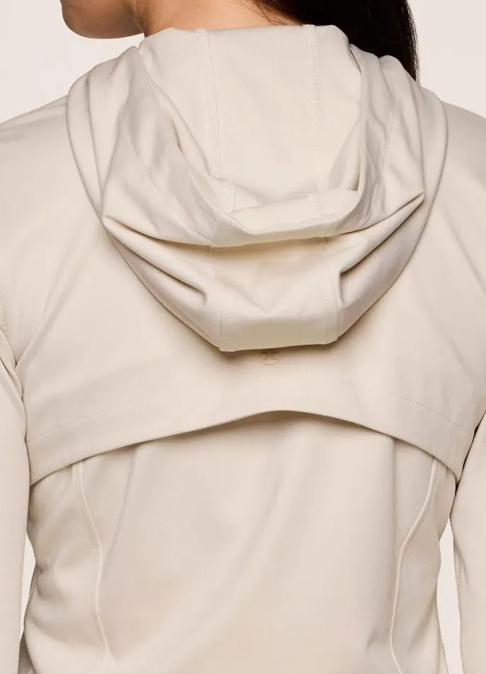 Women Prime Super Soft Hoodie Jacket Oyster RBX Active Jackets
