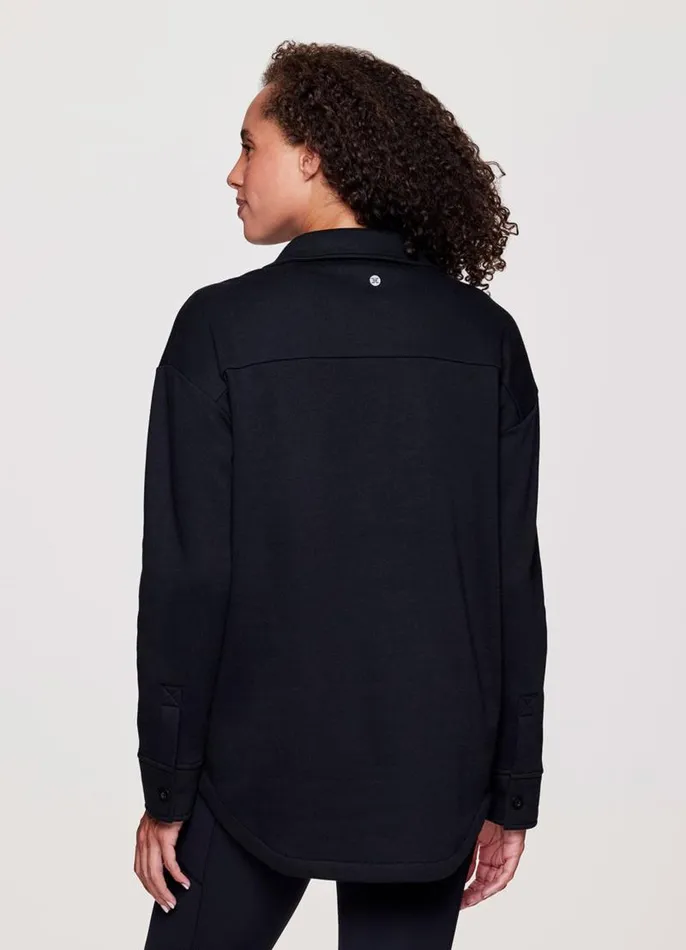 Women Prime Weekend Shirt Jacket Black RBX Active Sweatshirts